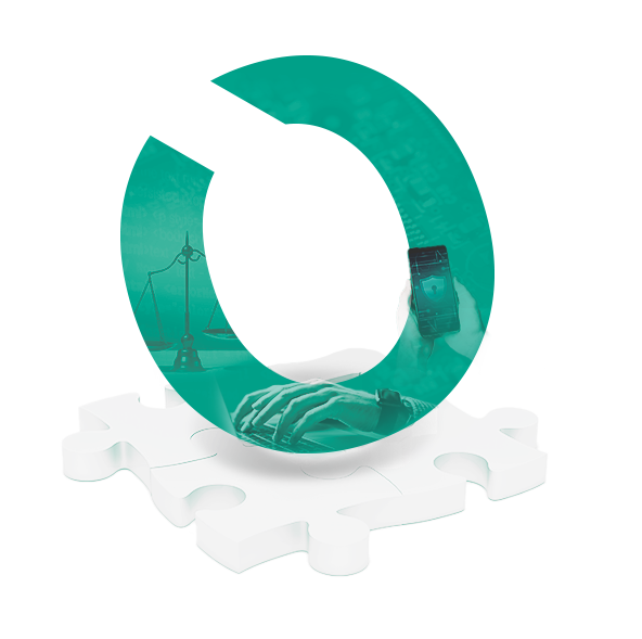 Composição visual representando perícias judiciais especializadas